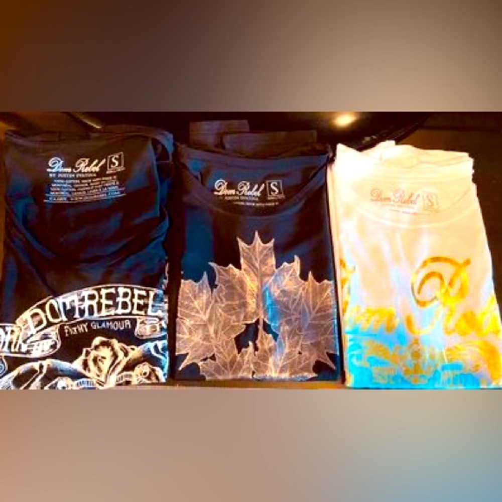 Three Dom Rebel Shirts - Ladies Small - Y2K!